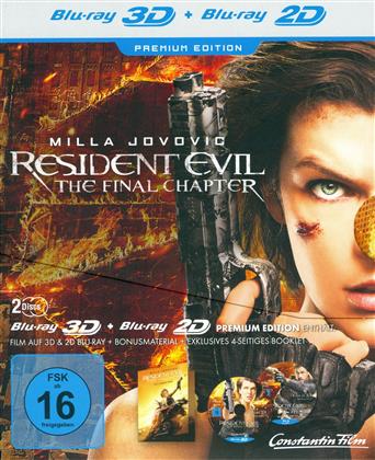 Resident Evil 6 - The Final Chapter (2016) (Premium Edition, Blu-ray 3D + Blu-ray)