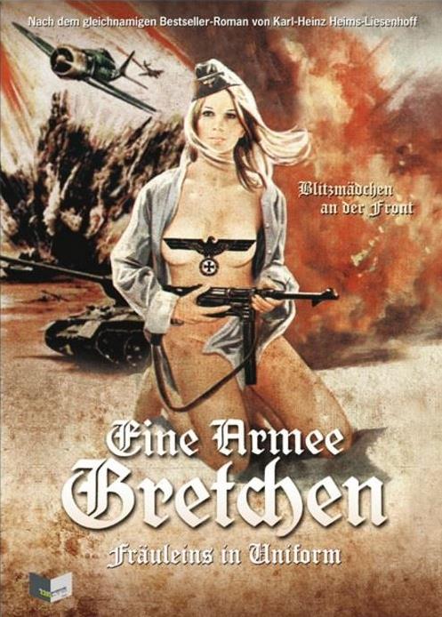 Eine Armee Gretchen - Fräuleins in Uniform (1973) (Cover C, Limited Edition, Mediabook, Uncut, Blu-ray + DVD)