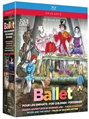 Royal Ballet & Orchestra of the Royal Opera House - Ballet for Children - Nutcracker / Peter and the Wolf / Alice’s Adventures in Wonderland / Tales of Beatrix Potter (Opus Arte, 4 Blu-rays)
