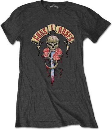Guns N' Roses Ladies T-Shirt - Dripping Dagger