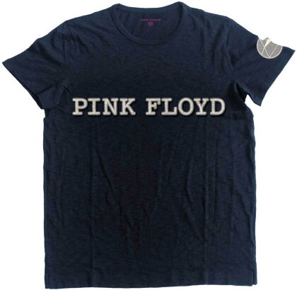 Pink Floyd Unisex T-Shirt - Logo & Prism (Applique)