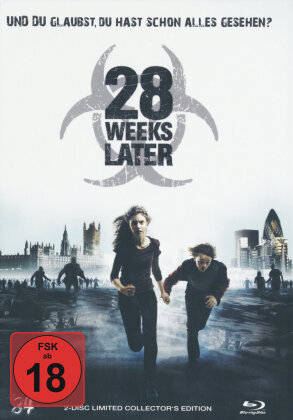 28 Weeks Later (2007) (Cover B, Collector's Edition Limitata, Mediabook, Uncut, Blu-ray + DVD)
