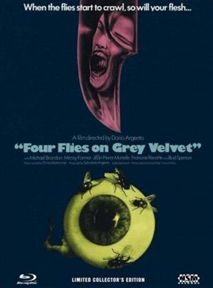 Four Flies on Grey Velvet (1971) (Cover B, Collector's Edition, Edizione Limitata, Mediabook, Uncut, Blu-ray + 2 DVD)