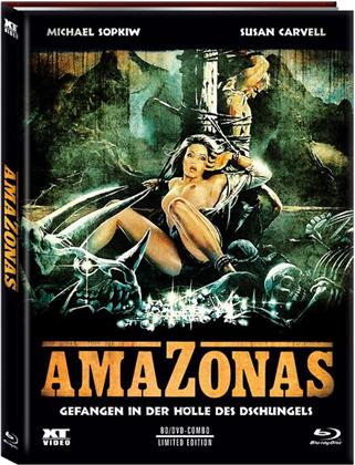 Amazonas - Gefangen in der Hölle des Dschungels (1985) (Cover B, Edizione Limitata, Mediabook, Uncut, Blu-ray + DVD)
