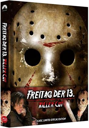 Freitag der 13. - Killer Cut (2009) (Limited Edition, Mediabook, Special Edition, Uncut, Blu-ray + 2 DVDs)