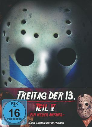 Freitag der 13. - Teil 5 - Ein neuer Anfang (1985) (Limited Edition, Mediabook, Special Edition, Uncut, Blu-ray + 2 DVDs)