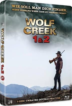 Wolf Creek 1 & 2 (Scary Metal Collection, Cinema Version, Limited Edition, Steelbook, Uncut, Unrated, 2 Blu-rays)