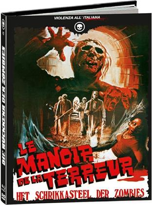 Le manoir de la terreur - Het Schrikkasteel der Zombies (1981) (Cover B, Limited Edition, Mediabook, 2 Blu-rays + DVD + CD)