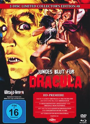 Junges Blut für Dracula (1970) (Cover C, Collector's Edition, Edizione Limitata, Mediabook, Uncut, Blu-ray + DVD)
