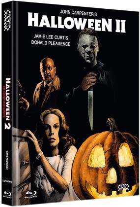 Halloween 2 (1981) (Cover B, Limited Edition, Mediabook, Uncut, 2 Blu-rays + DVD + CD)