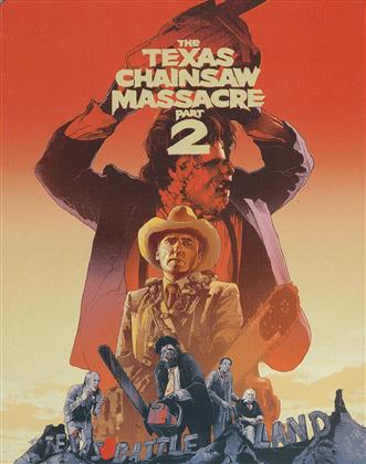 The Texas Chainsaw Massacre 2 (1986) (FuturePak, Turbine Steel Collection, Limited Edition, Restaurierte Fassung, Uncut, Blu-ray + DVD)