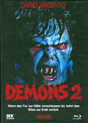 Demons 2 (1986) (Cover B, Limited Edition, Mediabook, Remastered, Special Edition, Uncut, Blu-ray + DVD)