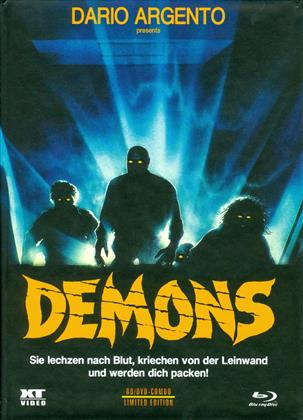 Demons (1985) (Cover A, Limited Edition, Mediabook, Remastered, Special Edition, Uncut, Blu-ray + DVD)