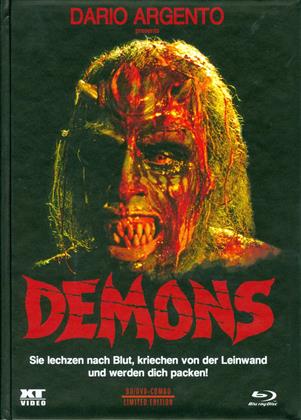 Demons (1985) (Cover B, Limited Edition, Mediabook, Remastered, Special Edition, Uncut, Blu-ray + DVD)