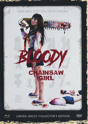 Bloody Chainsaw Girl (2016) (Cover C, Collector's Edition, Limited Edition, Mediabook, Uncut, Blu-ray + DVD)