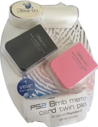 PS2 Memory Card 8MB Twin Pack