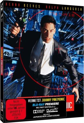 Johnny Mnemonic - Vernetzt (1995) (Cover C, Limited Edition, Mediabook, Uncut, 2 Blu-rays)