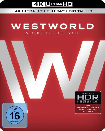 Westworld - Staffel 1 - Das Labyrinth (Metalbox, Sammler Edition, Limited Edition, 3 4K Ultra HDs + 3 Blu-rays)