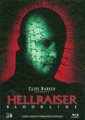 Hellraiser 4 - Bloodline (1996) (Workprint Edition, Cover E, Édition Limitée, Mediabook, Uncut, Blu-ray + DVD)