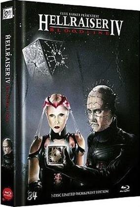 Hellraiser 4 - Bloodline (1996) (Workprint Edition, Cover F, Édition Limitée, Mediabook, Uncut, Blu-ray + DVD)