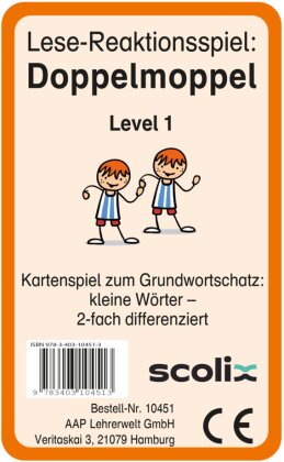 Lese-Reaktionsspiel - Doppelmoppel Level 1
