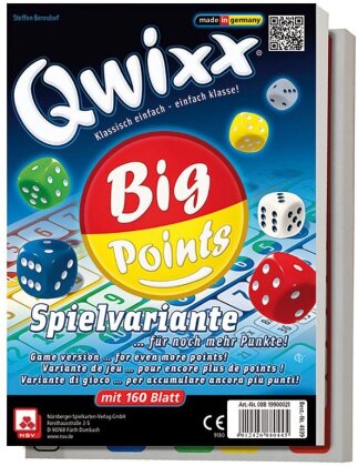 Qwixx - Big Points - Zusatzblöcke (2er)