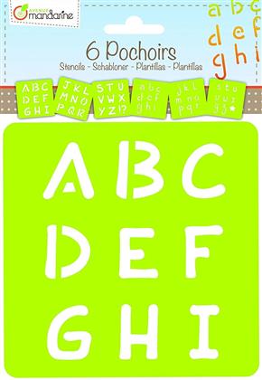 Avenue Mandarine - 6 Schablonen Alphabet