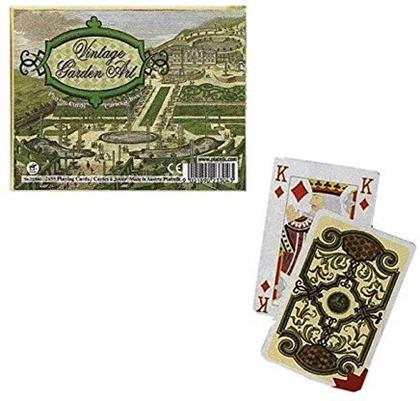 Vintage Garden Art - Bridge Playing Cards