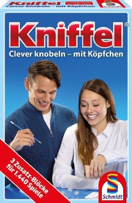 Kniffel - 3 Zusatz-Blöcke (Spiel-Zubehör)