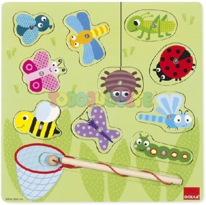 Magnetisches Insektenspiel (Holzpuzzle)
