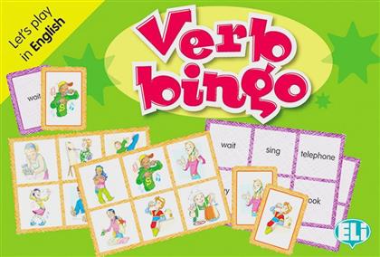Verb Bingo - Let's play in English