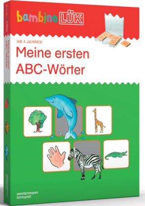 bambino LÜK - Meine ABC-Wörter, Kontrollgerät mit Spiralbuchblock - Je 11 Übungen m. Selbstkontrolle