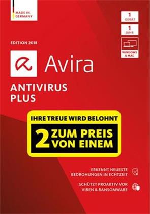 Avira Antivirus Plus 2018 - 1+1