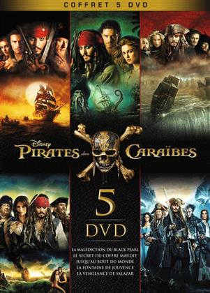 Pirates des Caraïbes 1-5 (Coffret, Édition Limitée, 5 DVD)