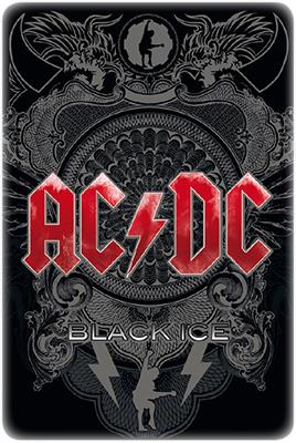 AC/DC - Geprägtes Blechschild - Black Ice