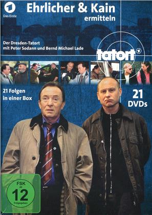 Tatort Dresden - Ehrlicher & Kain ermitteln - Komplettbox - Alle 21 Fälle (21 DVDs)
