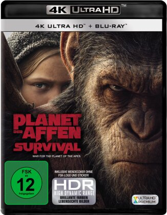 Planet der Affen: Survival (2017) (4K Ultra HD + Blu-ray)