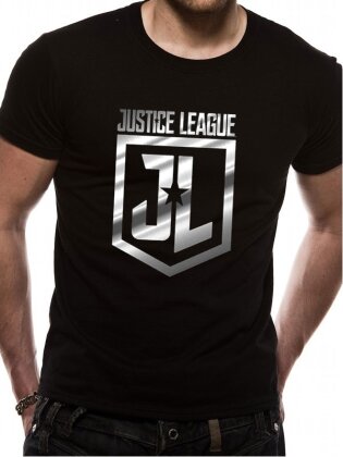 Justice League: Foil Logo - T-Shirt [M] - Grösse M