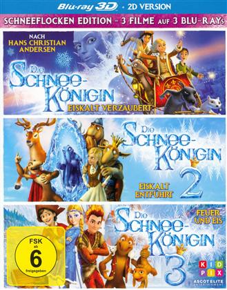 Die Schneekönigin 1-3 (Box, 3 Blu-ray 3D (+2D))
