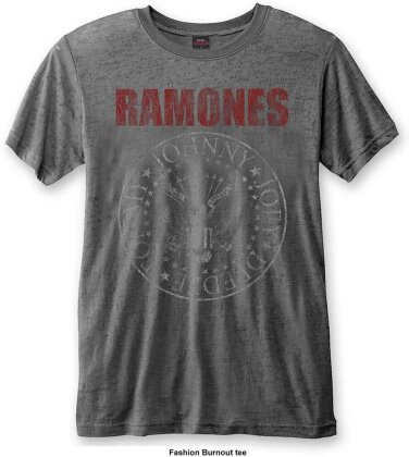 Ramones Unisex T-Shirt - Presidential Seal (Burnout)