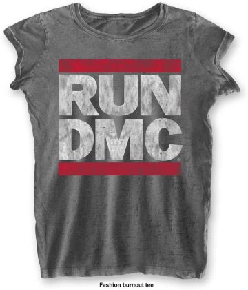 Run DMC Ladies Tee - DMC Logo (Burn Out)