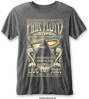 Pink Floyd Unisex T-Shirt - Carnegie Hall (Burnout)