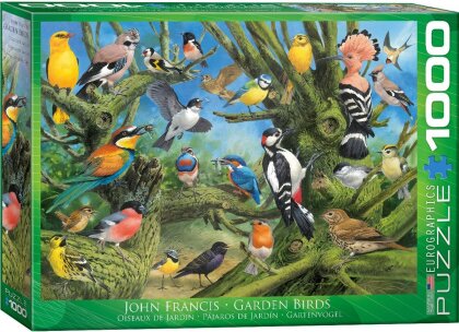 John Francis: Garden Birds - 1000 Teile Puzzle
