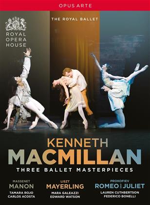 Royal Ballet, Orchestra of the Royal Opera House & Kenneth Macmillan - Three Ballets - Manon / Mayerling / Romeo & Juliet (Opus Arte, 3 DVD)