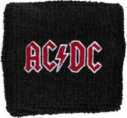 AC/DC Embroidered Wristband - Red Logo (Loose)