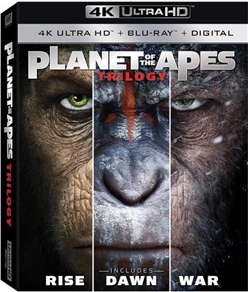 Planet Of The Apes Trilogy - Rise / Dawn / War (3 4K Ultra HDs + 3 Blu-ray)