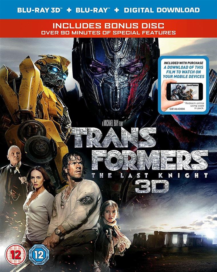 Transformers 5 - The Last Knight (2017) (Blu-ray 3D + 2 Blu-rays)