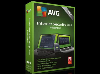 AVG Internet Security 2018 [unbegrenzte Lizenzen]