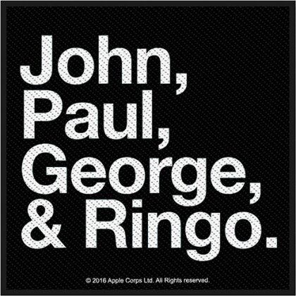 The Beatles: Jon, Paul, George & Ringo - Standard Patch