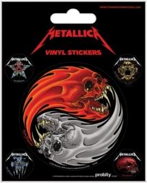 Metallica - Yin & Yang Skulls Vinyl Stickers